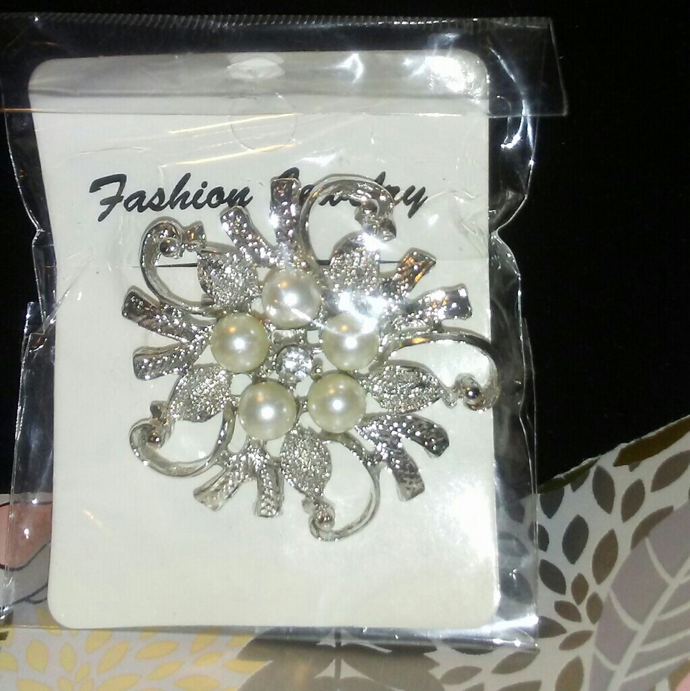 Silver brooch